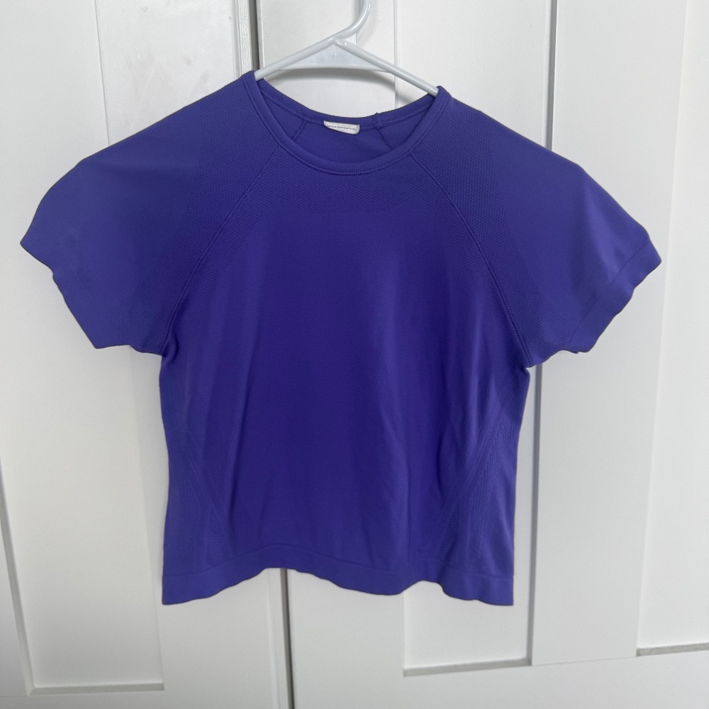 Athleta Girl Power Up Seamless Tee Sport Length, size L